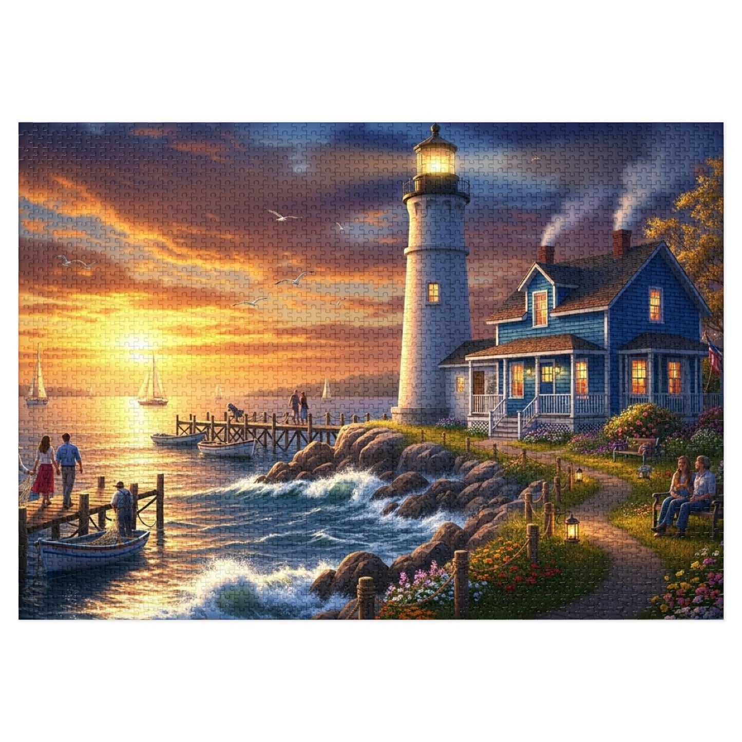Coastal Lighthouse Jigsaw Puzzle