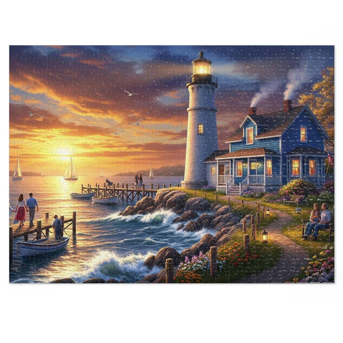 Coastal Lighthouse Jigsaw Puzzle
