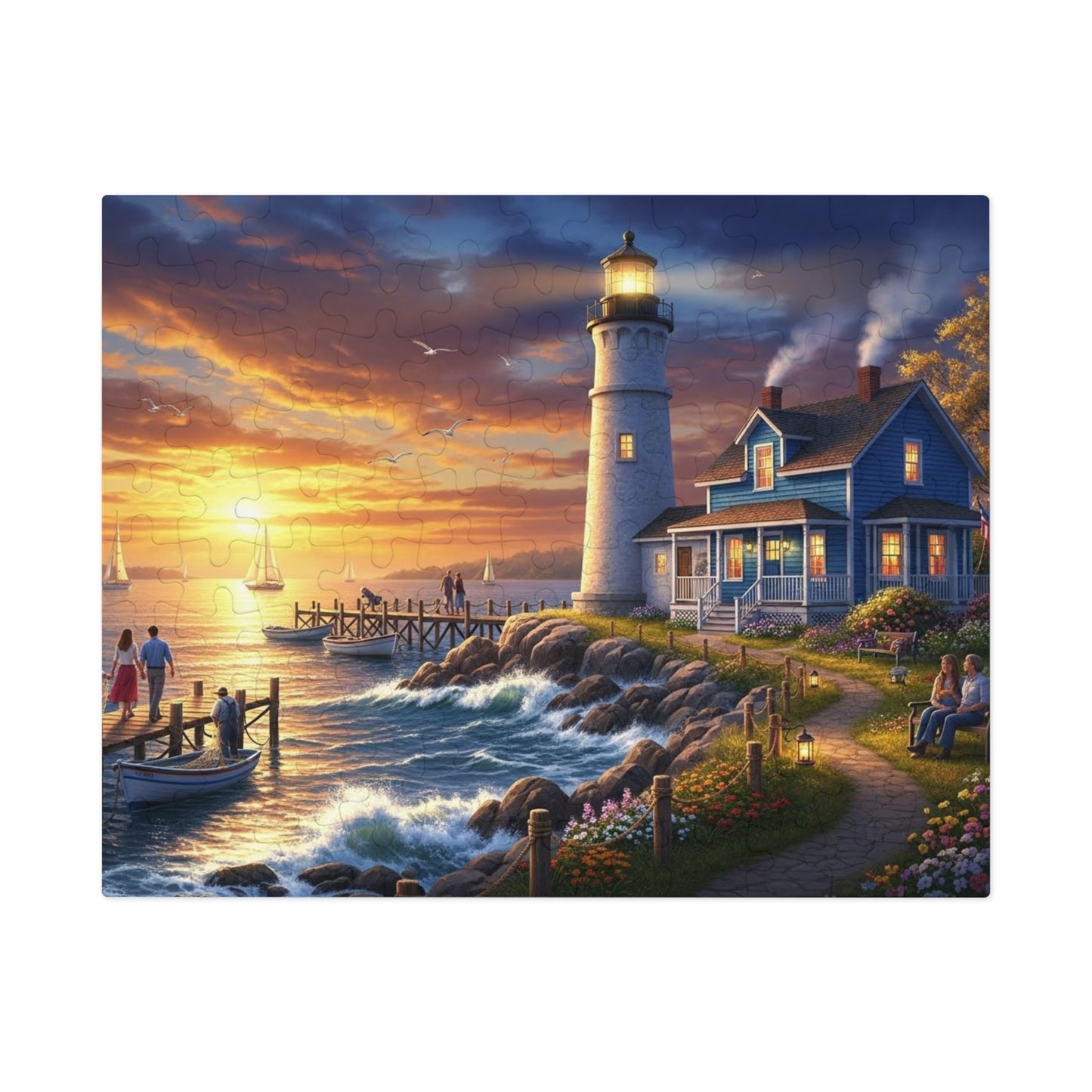 Coastal Lighthouse Jigsaw Puzzle