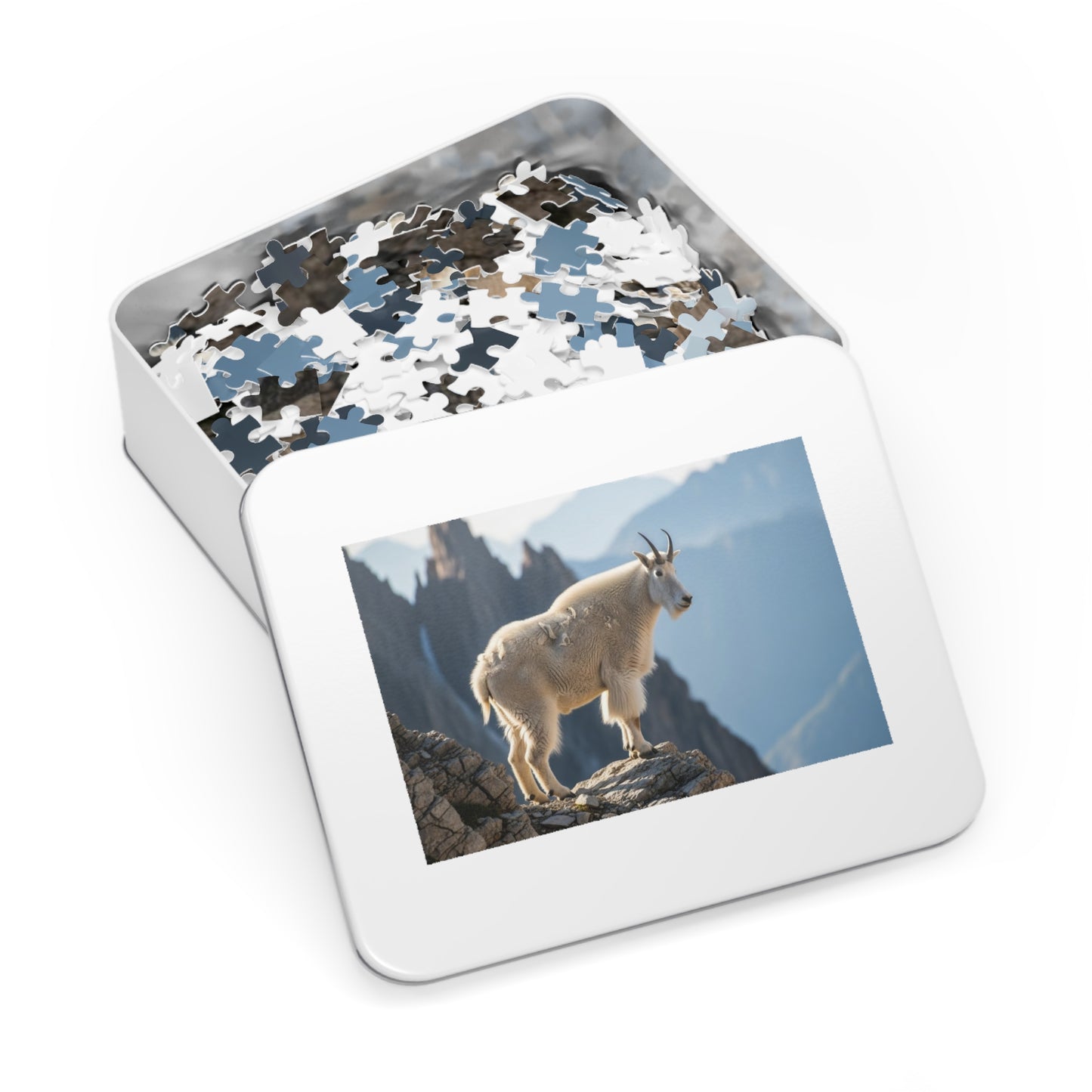 Mountain Goat on Alpine CliffJigsaw Puzzle
