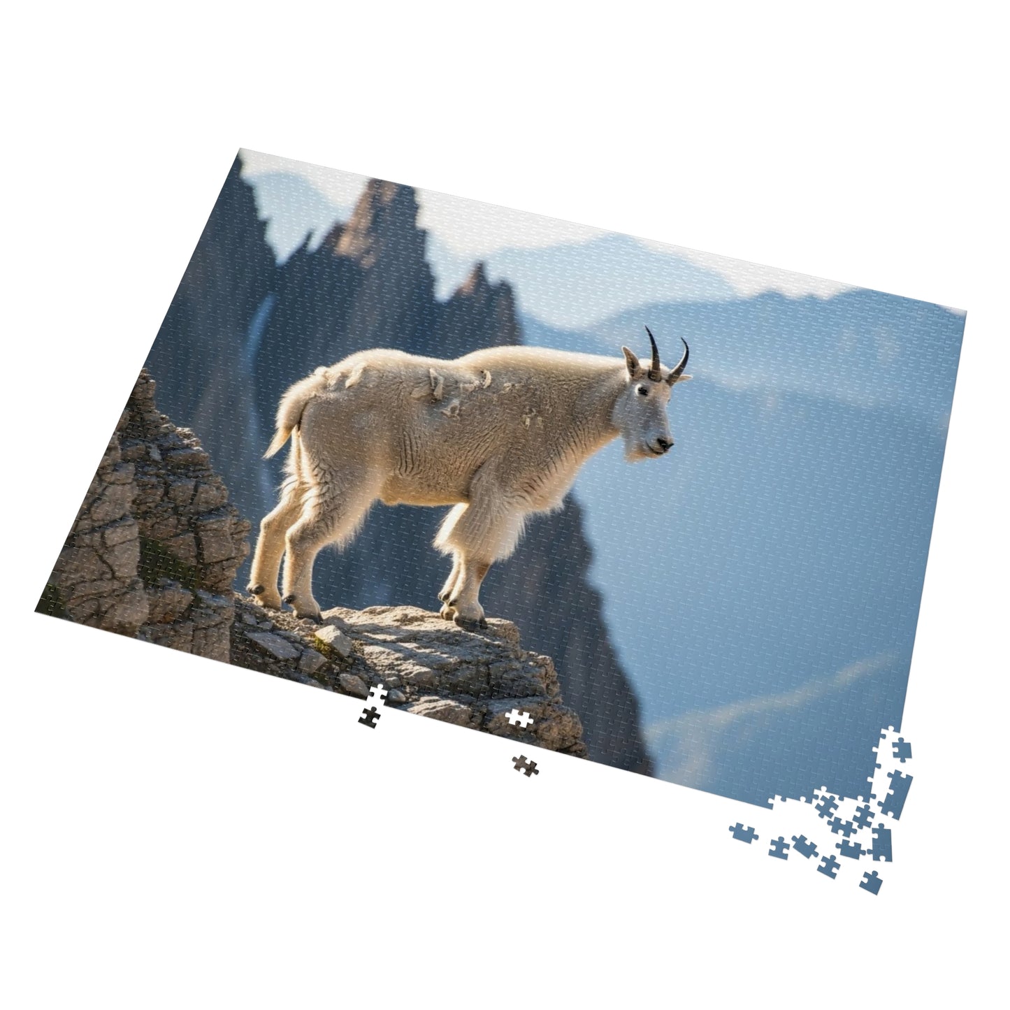 Mountain Goat on Alpine CliffJigsaw Puzzle