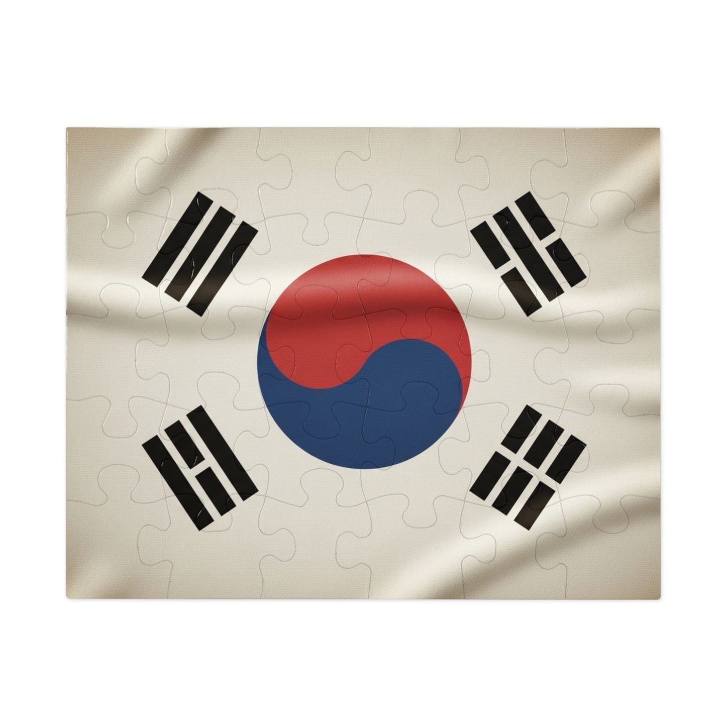 South Korea Flag Jigsaw Puzzle
