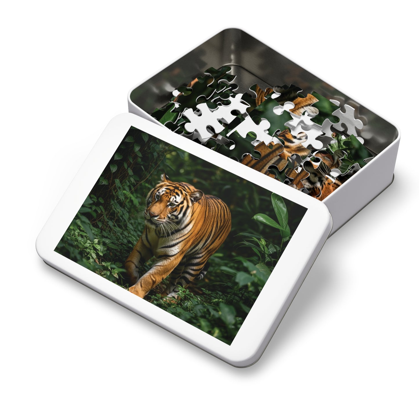 Bengal Tiger in Lush Jungle Jigsaw Puzzle
