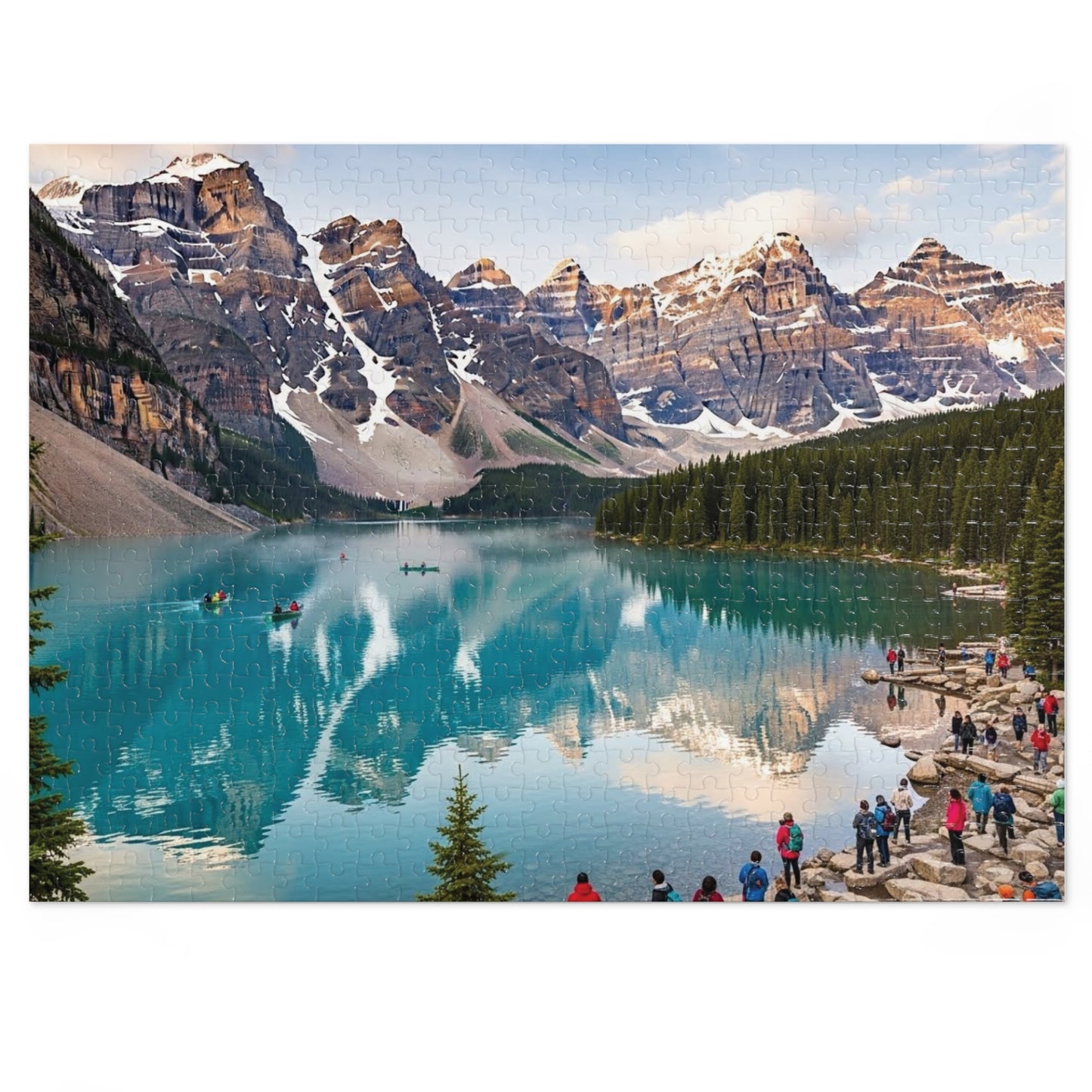 Moraine Lake Alpine Reflections Jigsaw Puzzle 🏔️ Turquoise Waters & Canadian Rockies Scenic Escape