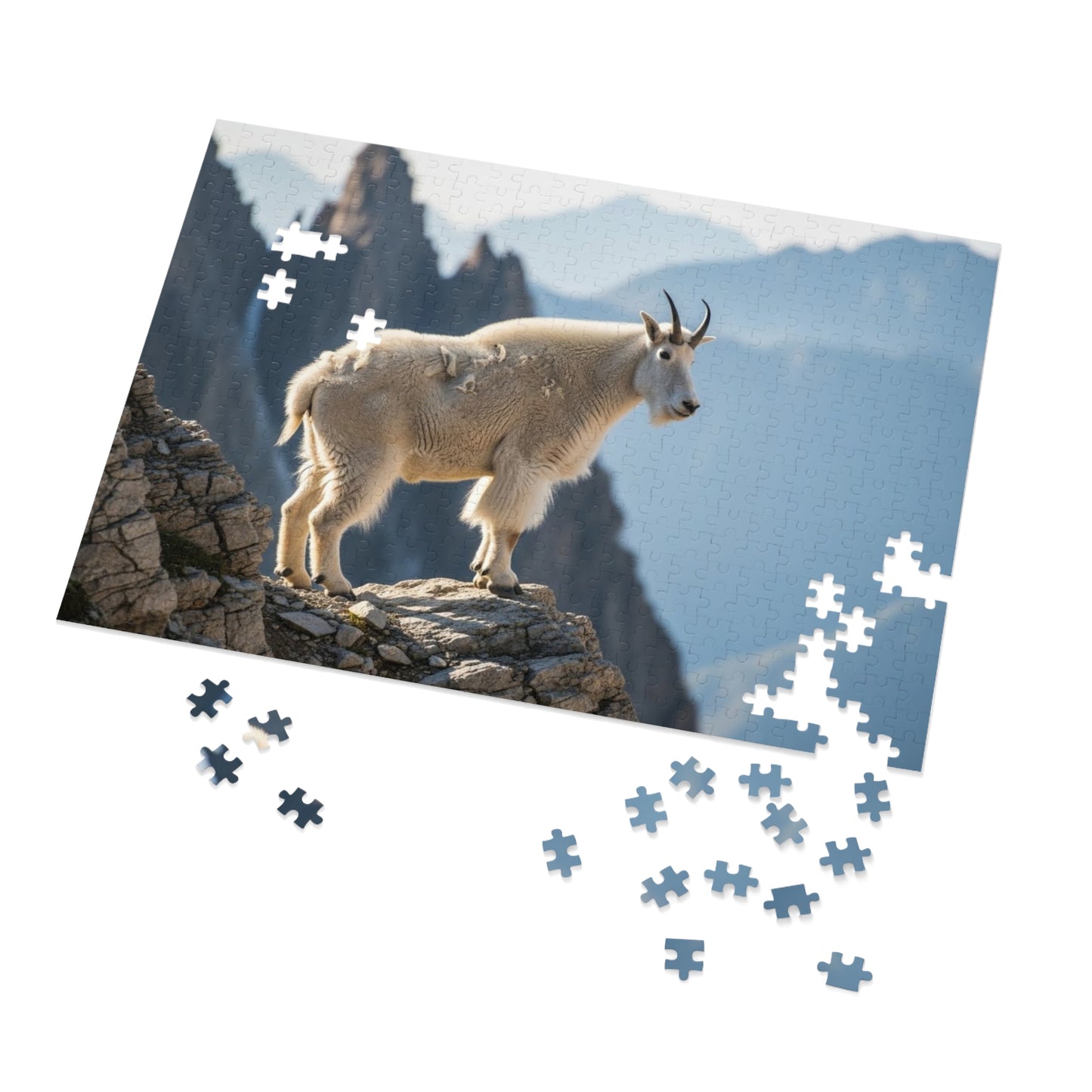 Mountain Goat on Alpine CliffJigsaw Puzzle