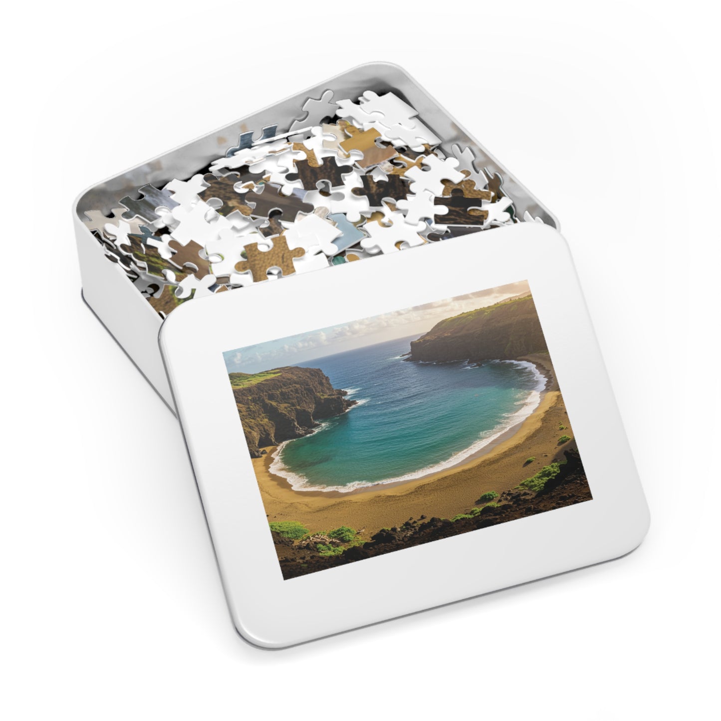 110, 252, 500, 1000, 2000 Oceanfront Escape Puzzle, Scenic Beach Jigsaw Puzzle, Golden Cove Sunset Puzzle, Tropical Beach Panorama Puzzle, Sun-Kissed Shores Puzzle