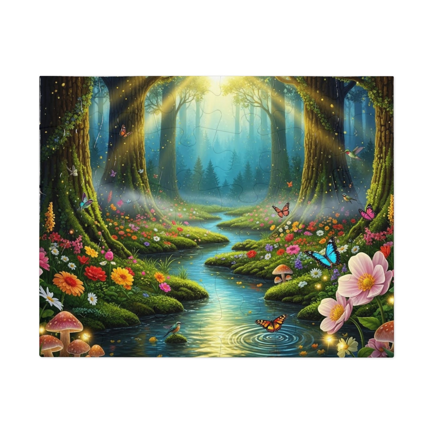 Enchanted Forest Stream Jigsaw Puzzle