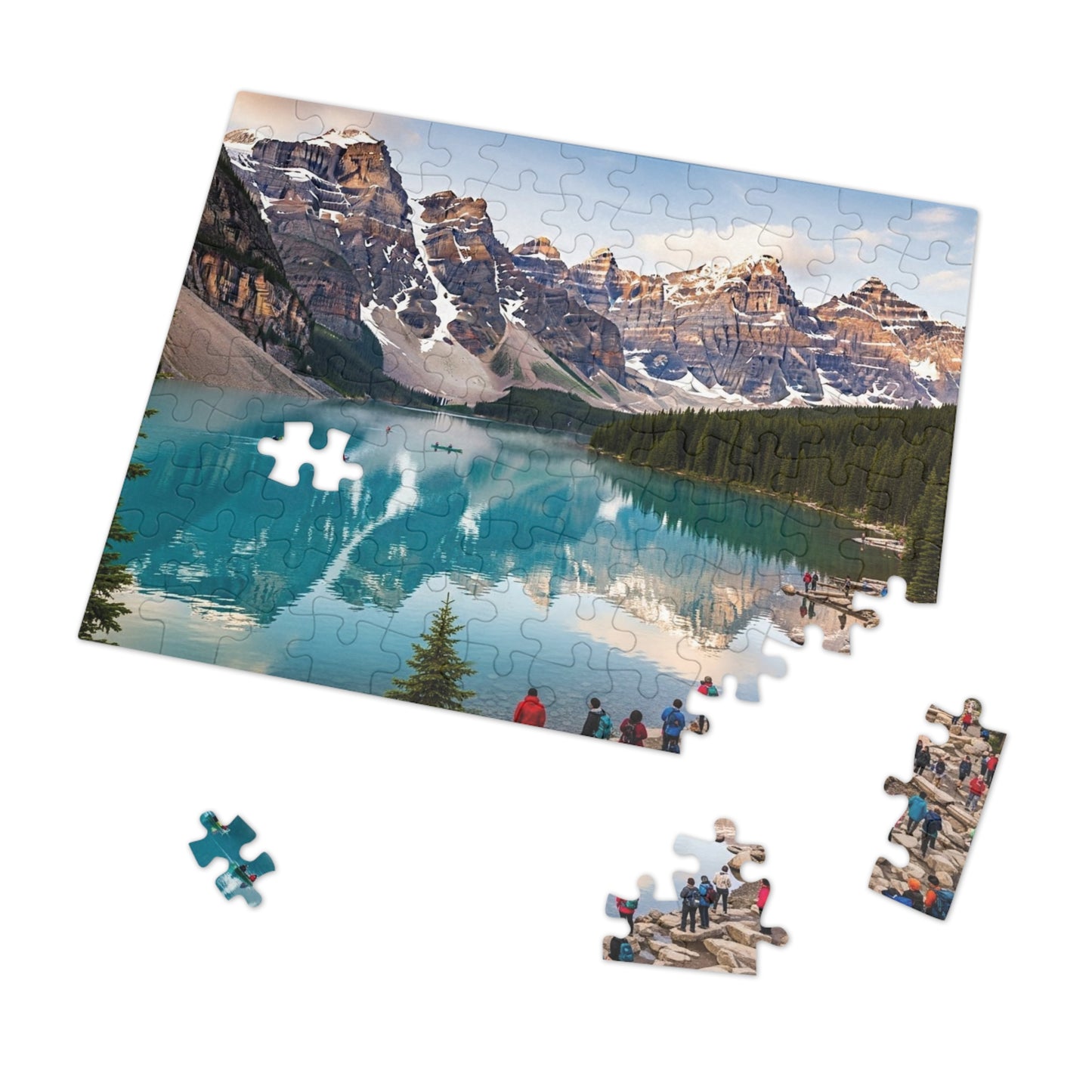 Moraine Lake Alpine Reflections Jigsaw Puzzle 🏔️ Turquoise Waters & Canadian Rockies Scenic Escape