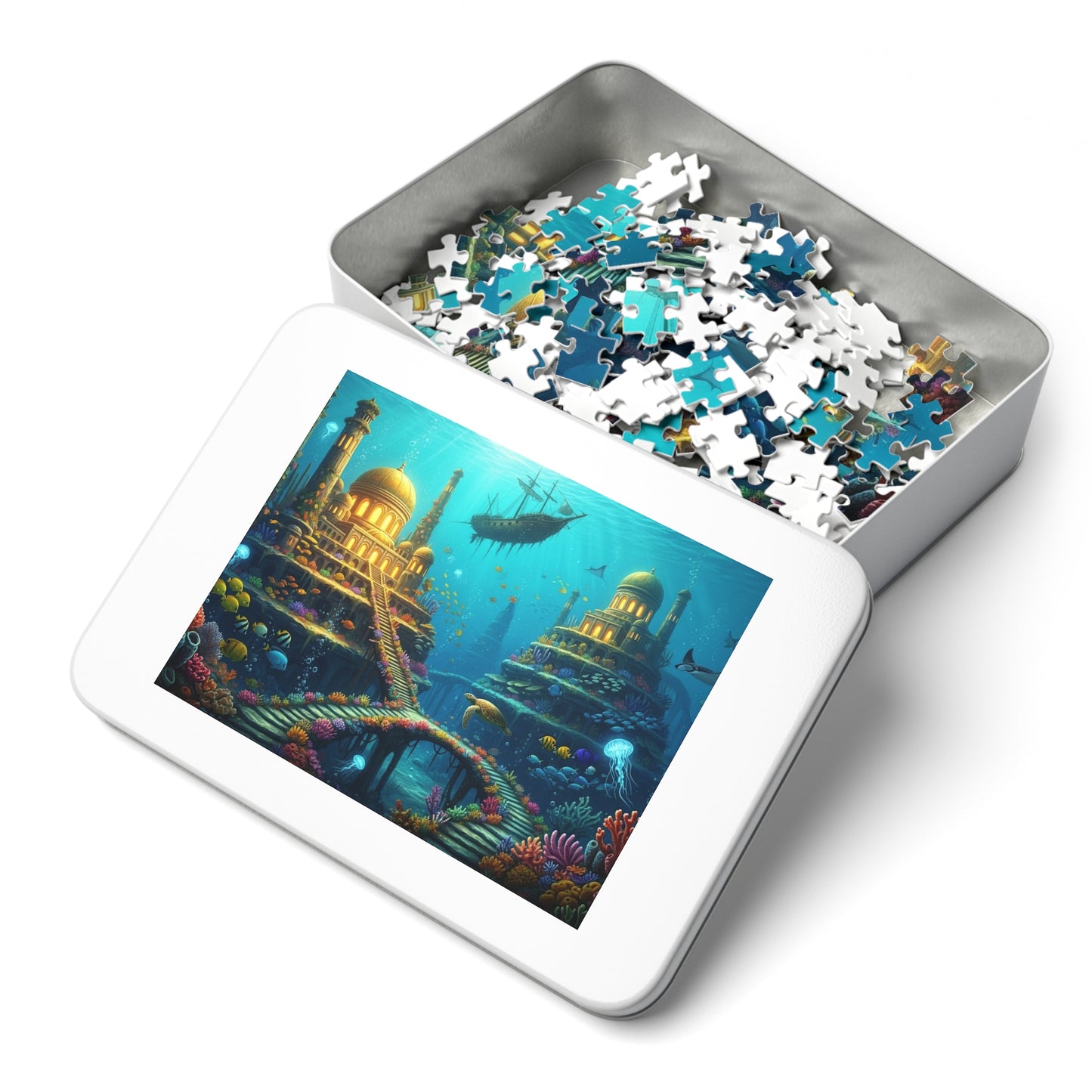 Underwater Golden City Fantasy Jigsaw Puzzle