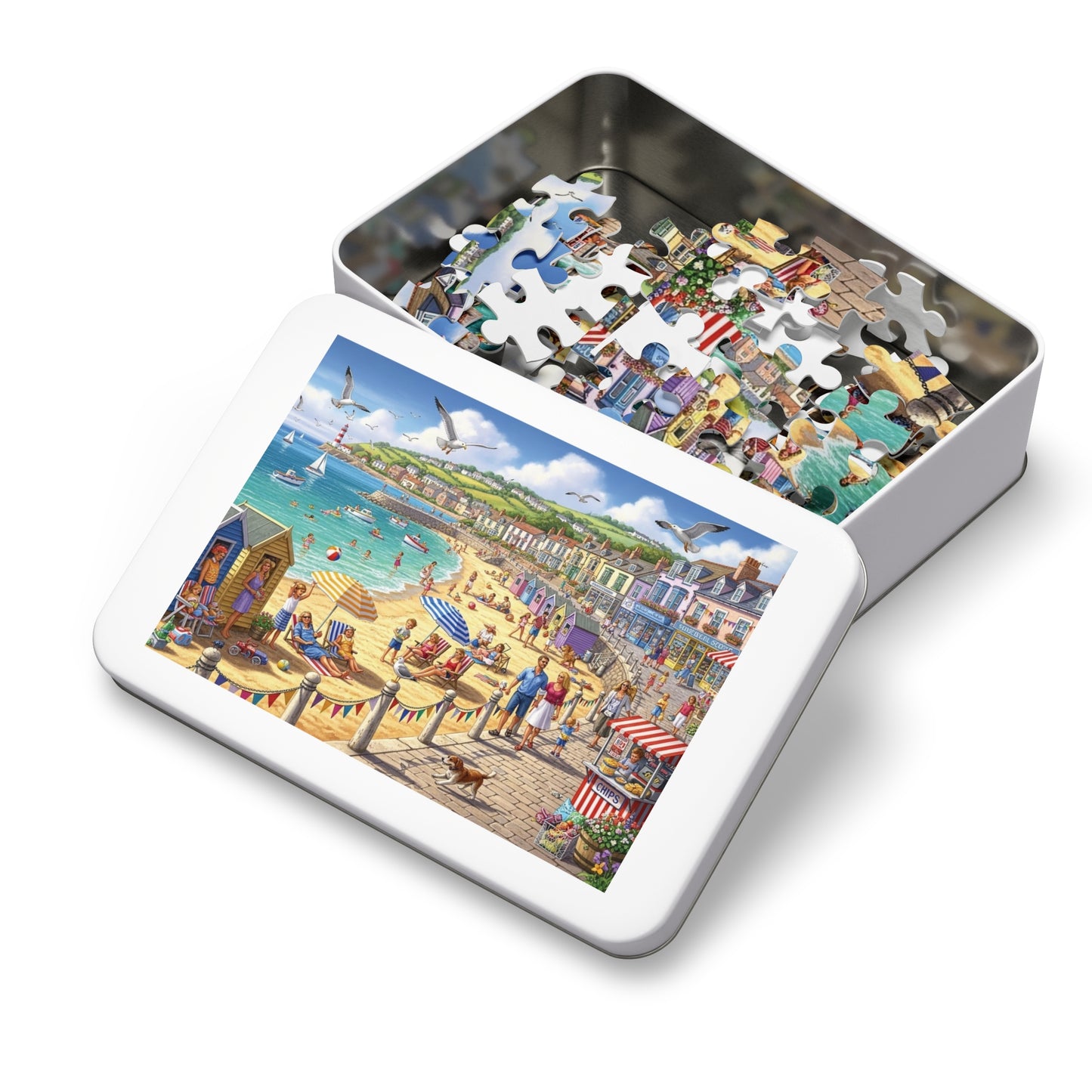 Coastal Seaside Beach Jigsaw Puzzle