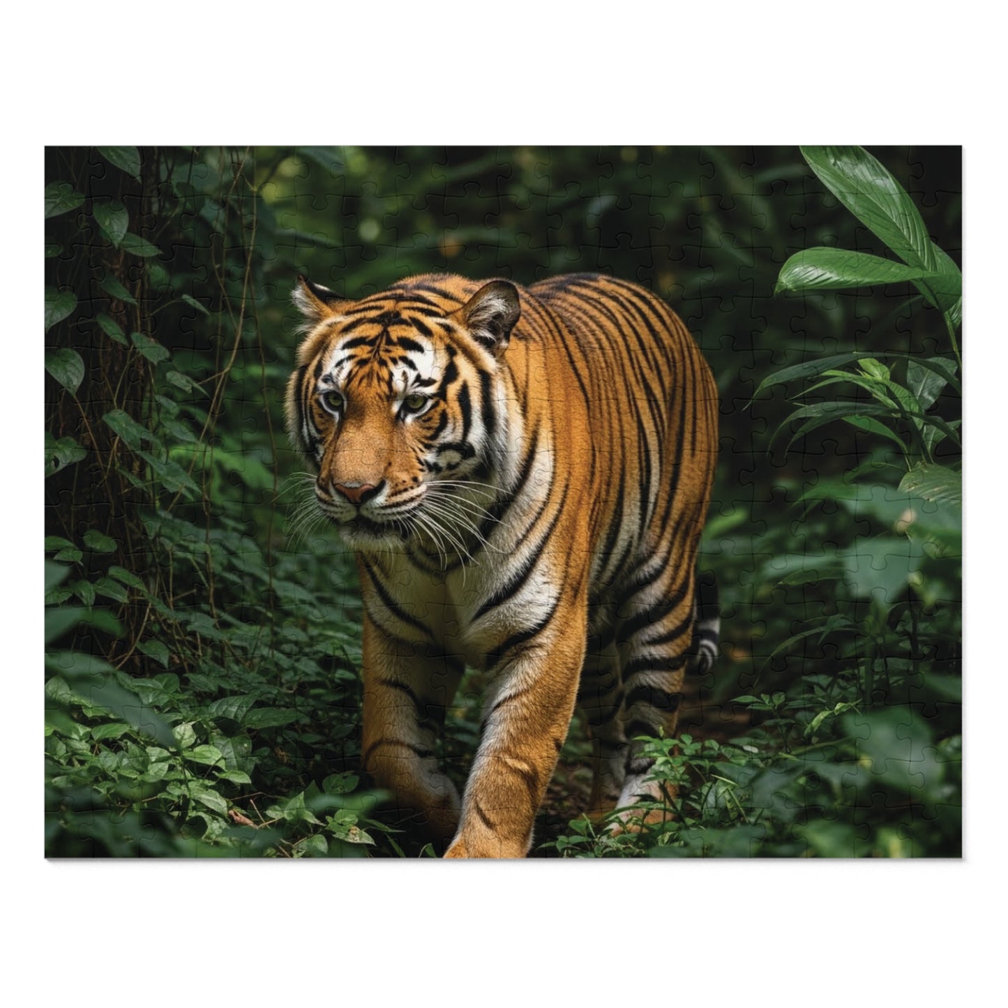 Bengal Tiger in Lush Jungle Jigsaw Puzzle