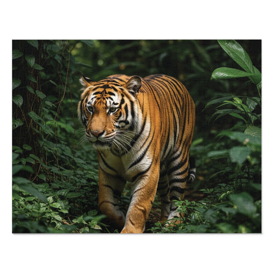 Bengal Tiger in Lush Jungle Jigsaw Puzzle