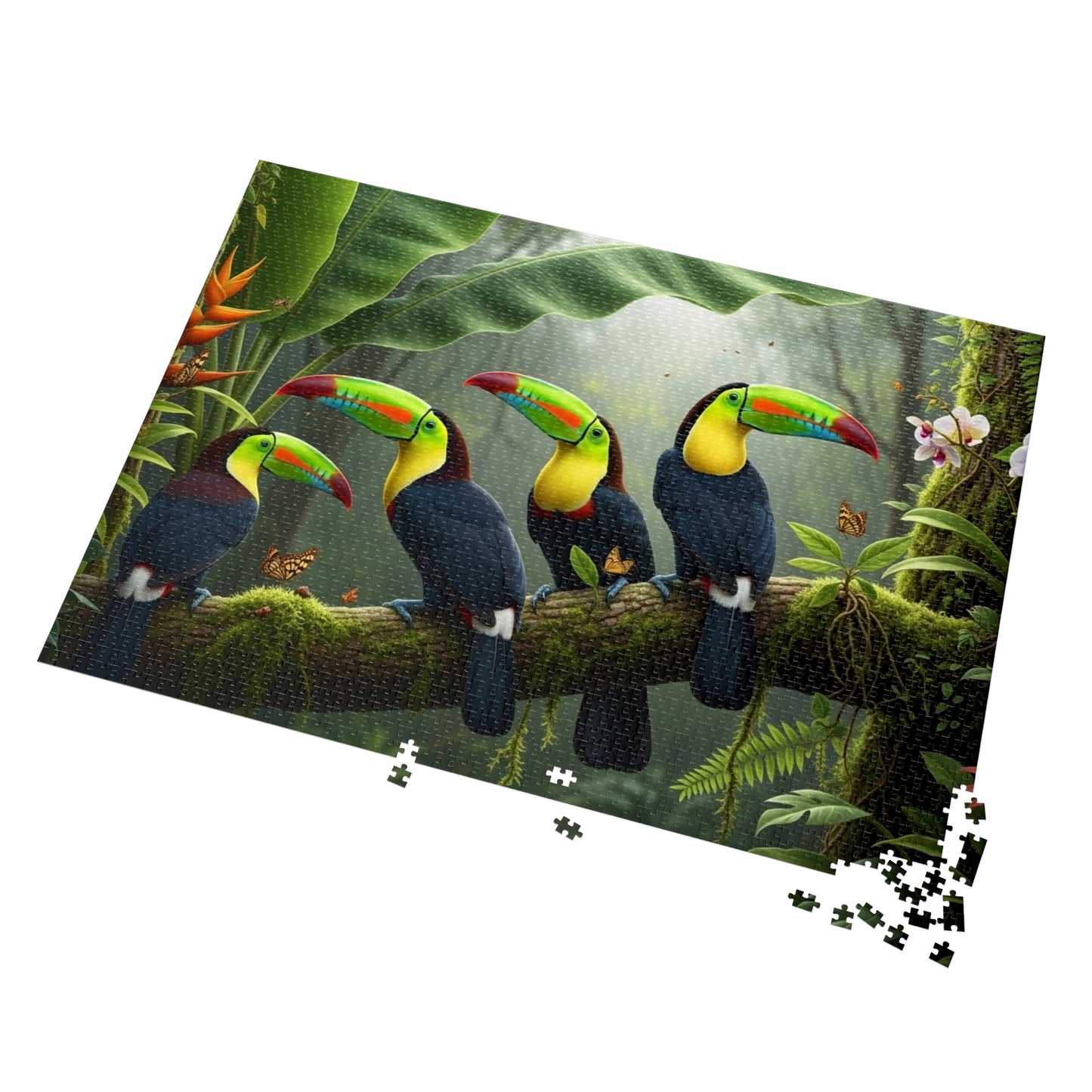 Tropical Toucan Rainforest Jigsaw Puzzle 🌿🦜 Vibrant Wildlife Nature Scene