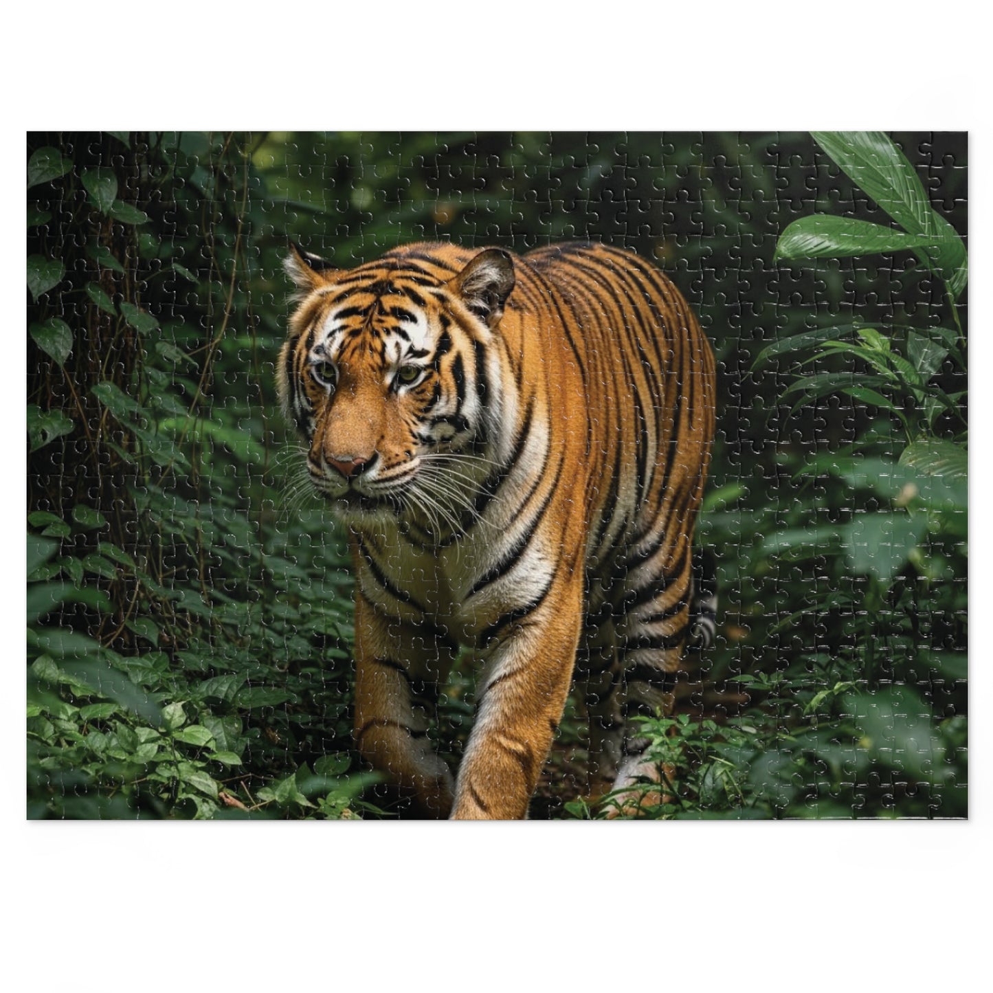 Bengal Tiger in Lush Jungle Jigsaw Puzzle