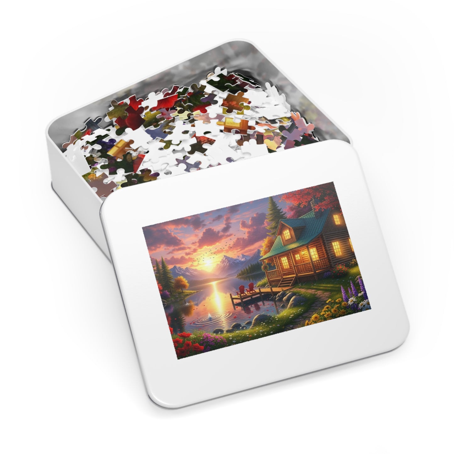 Sunset Lakeside Jigsaw Puzzle