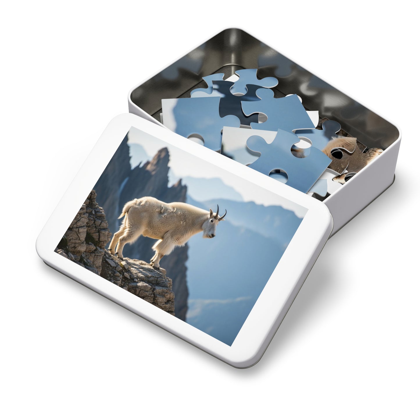 Mountain Goat on Alpine CliffJigsaw Puzzle