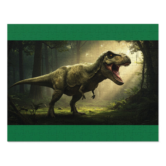30, 110, 252, 500 T-Rex in Primeval Forest, Jurassic Giant Puzzle, Realistic T-Rex Dinosaur Puzzle, Jungle King T-Rex Puzzle, Savage T-Rex Puzzle, Dinosaur Era Puzzle, Tyrant Lizard King Puzzle, Epic Jungle Puzzle, Dino World Puzzle