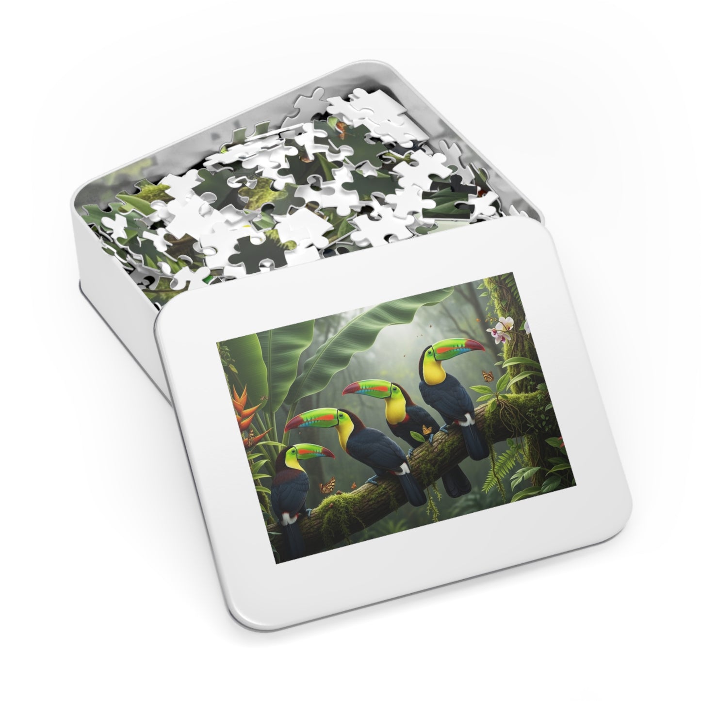 Tropical Toucan Rainforest Jigsaw Puzzle 🌿🦜 Vibrant Wildlife Nature Scene