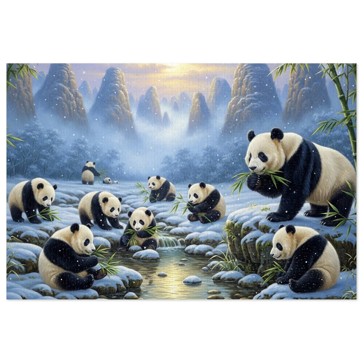 Panda Family Jigsaw Puzzle