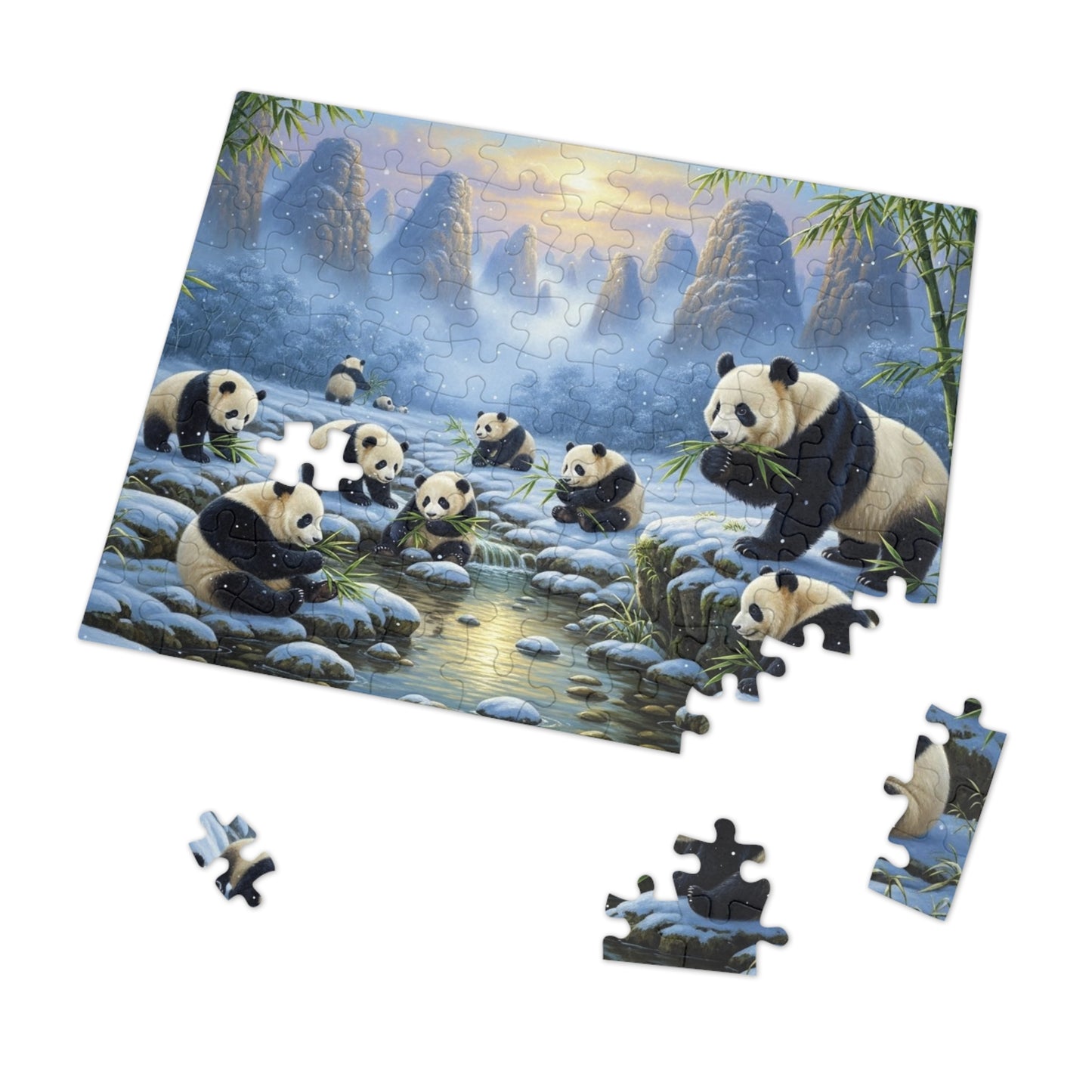 Panda Family Jigsaw Puzzle