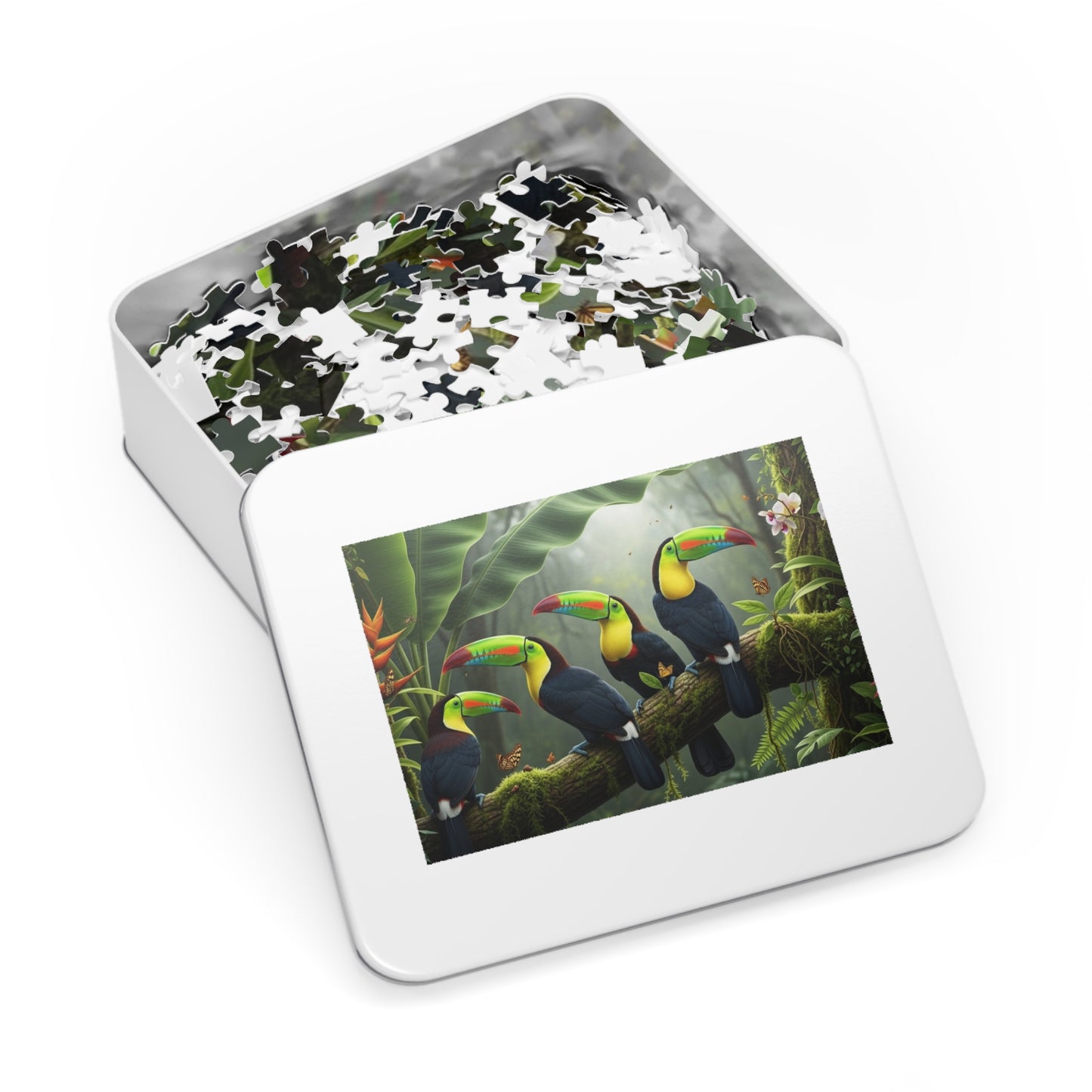 Tropical Toucan Rainforest Jigsaw Puzzle 🌿🦜 Vibrant Wildlife Nature Scene